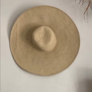 Straw hat large wide brim jcrew